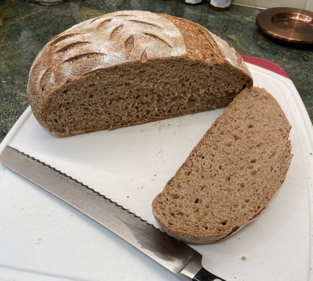 sliced whole grain sourdough