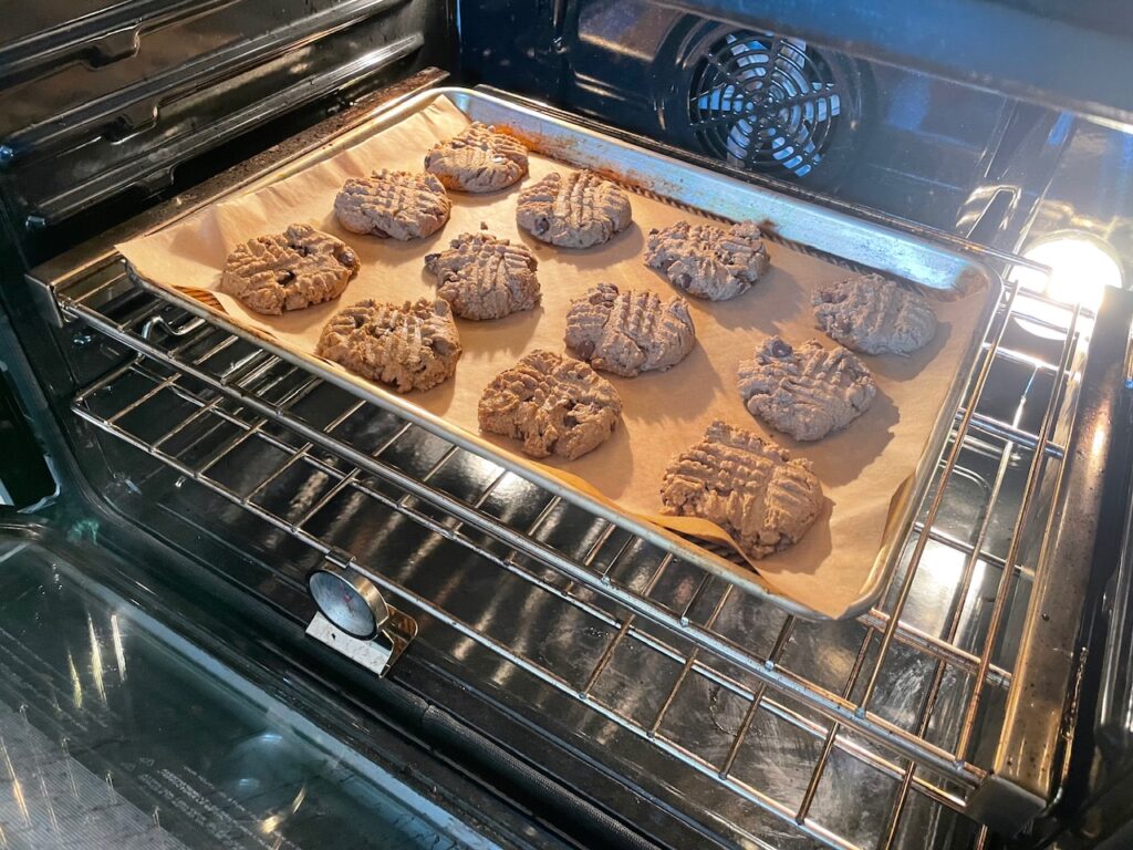 peanut butter barley cookies