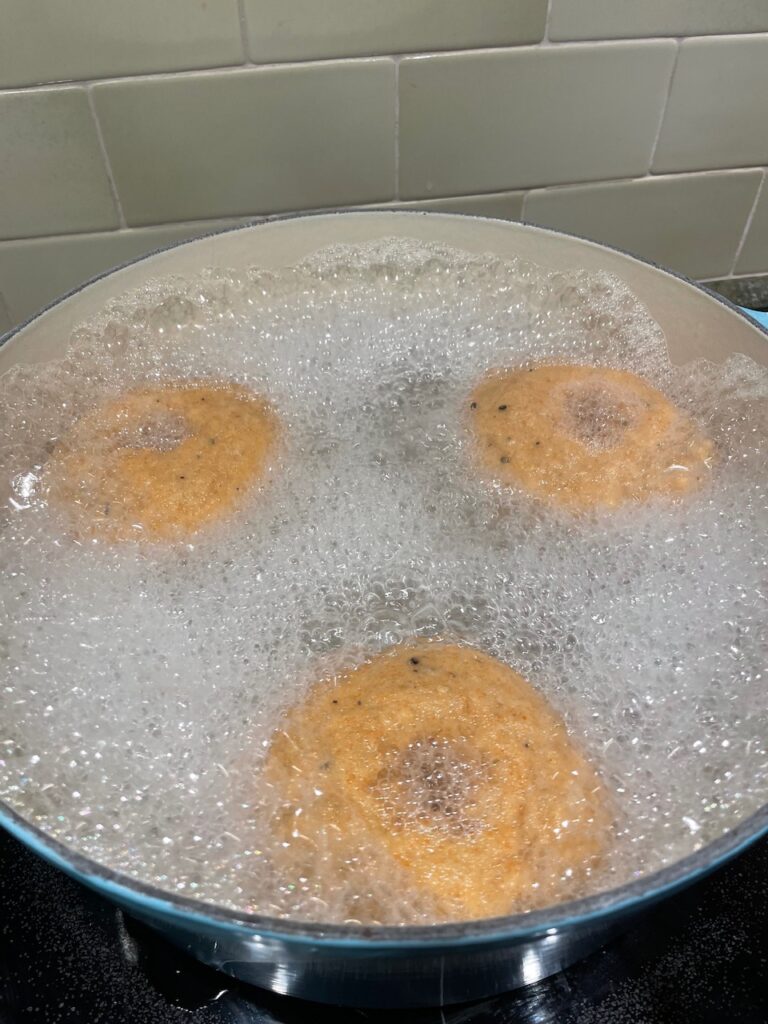 boiling bagels