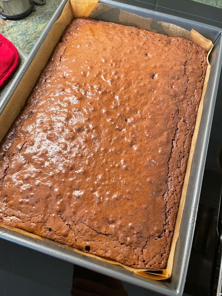 pan of brownies