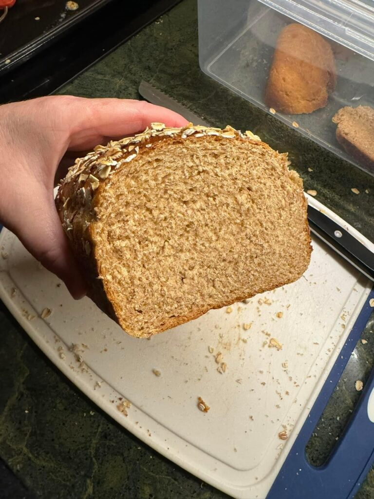 oat bread slice